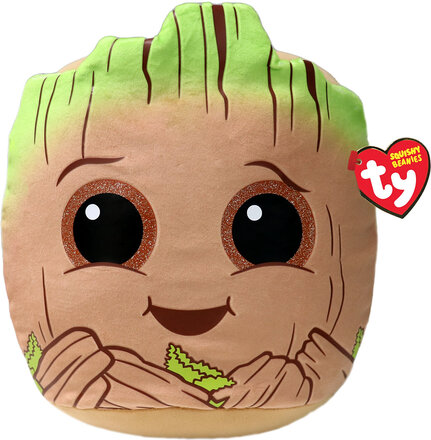 Groot - Squish 25Cm Toys Soft Toys Stuffed Toys Brown TY