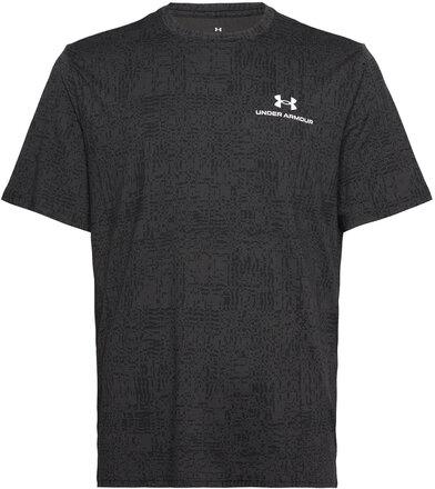 Ua Rush Energy Print Ss Sport T-Kortærmet Skjorte Black Under Armour