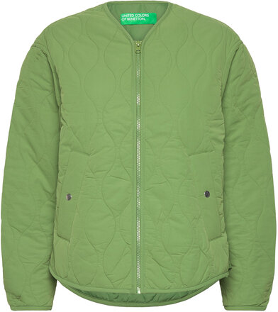 Jacket Quiltet Jakke Green United Colors Of Benetton