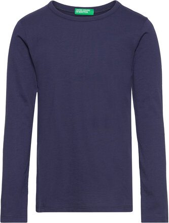 Long Sleeves T-Shirt T-shirts Long-sleeved T-shirts Blå United Colors Of Benetton*Betinget Tilbud