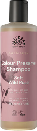 Color Preserve Shampoo Soft Wild Rose Shampoo 250 Ml Shampoo Nude Urtekram