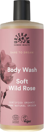 Soft Wild Rose Body Wash 500 Ml Shower Gel Badesæbe Nude Urtekram