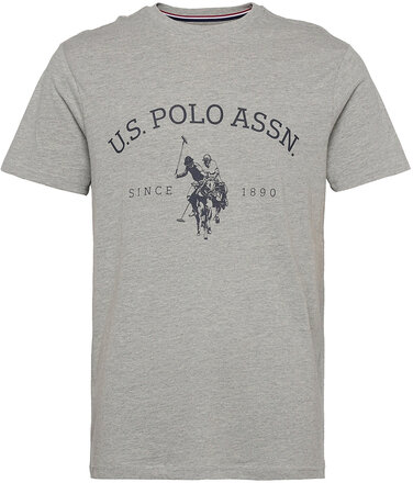 Uspa T-Shirt Archibald Men T-shirts Short-sleeved Grå U.S. Polo Assn.*Betinget Tilbud