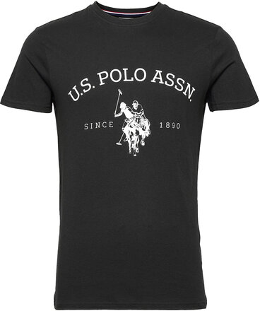 Uspa T-Shirt Archibald Men T-shirts Short-sleeved Svart U.S. Polo Assn.*Betinget Tilbud