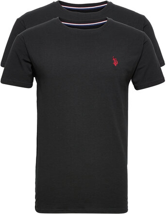 Uspa 2 Pack T-Shirt Cloud Men T-shirts Short-sleeved Svart U.S. Polo Assn.*Betinget Tilbud