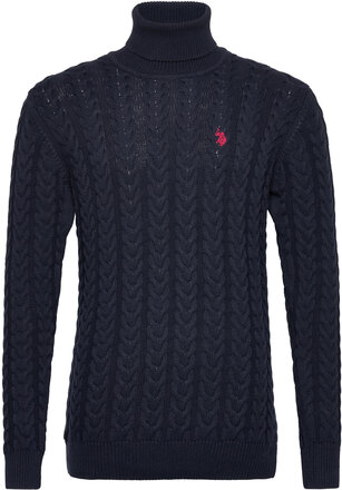 Uspa Turtleneck Knit Chase Men Knitwear Turtlenecks Marineblå U.S. Polo Assn.*Betinget Tilbud