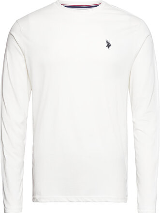 Brolin Ls T-Shirt T-shirts Long-sleeved Hvit U.S. Polo Assn.*Betinget Tilbud