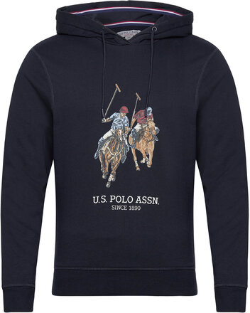 Uspa Hood Sweater Elaf Men Tops Sweatshirts & Hoodies Hoodies Navy U.S. Polo Assn.