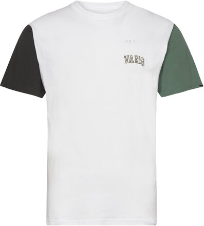 Colorblock Varsity Ss Tee Sport T-Kortærmet Skjorte White VANS