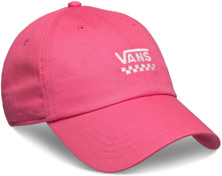 Court Side Curved Bill Jockey Accessories Headwear Caps Pink VANS