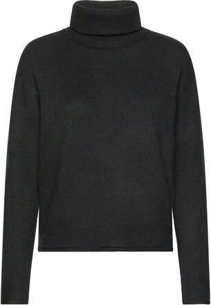 Vmkaden Ls Rollneck Pullover Ga Bf Tops Knitwear Turtleneck Black Vero Moda