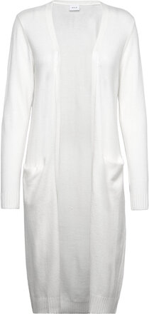 Viril Long L/S Knit Cardigan - Noos Tops Knitwear Cardigans White Vila