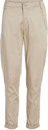 Vichino Rwre 7/8 New Pant Chinos Bukser Beige Vila*Betinget Tilbud