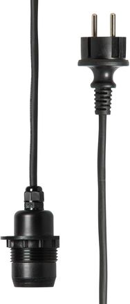 Outdoor Cable E27 5M Home Lighting Lighting Accessories Black Watt & Veke