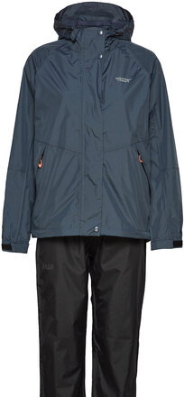 Carlene W Awg Rain Set W-Pro 10000 Outerwear Rainwear Rain Pants Blå Weather Report*Betinget Tilbud