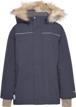 Jacket Kasper Tech Outerwear Snow-ski Clothing Snow-ski Jacket Navy Wheat
