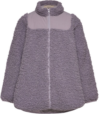 Pile Jacket Vema Outerwear Fleece Outerwear Fleece Jackets Purple Wheat