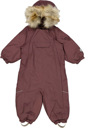 Snowsuit Nickie Tech Outerwear Coveralls Snow-ski Coveralls & Sets Burgundy Wheat