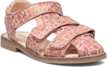 Addison Aop Sandal Shoes Summer Shoes Sandals Pink Wheat