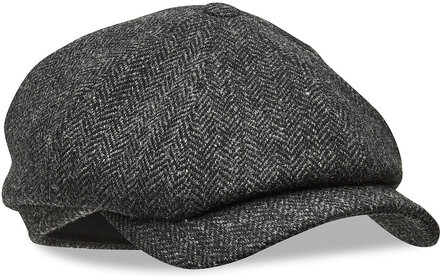 Newsboy Classic Cap Accessories Headwear Flat Caps Grå Wigéns*Betinget Tilbud