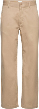 Stefan Classic Trousers Designers Trousers Chinos Beige Wood Wood