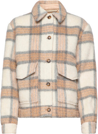 Brushed Wool Overshirt Tops Overshirts Multi/patterned WOOLRICH