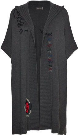 Inna Ws Multicusto Designers Knitwear Cardigans Black Zadig & Voltaire