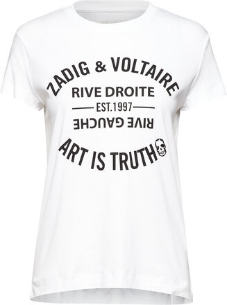 Walk Blason Designers T-shirts & Tops Short-sleeved White Zadig & Voltaire