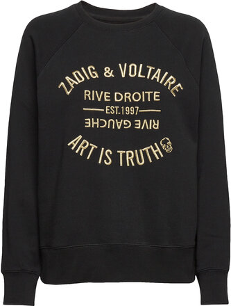 Upper Blason Brode Designers Sweat-shirts & Hoodies Sweat-shirts Black Zadig & Voltaire