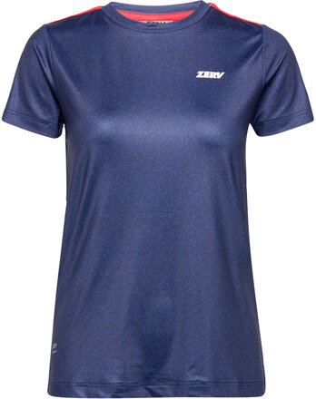 Zerv Tokyo Women T-Shirt T-shirts & Tops Short-sleeved Marineblå Zerv*Betinget Tilbud