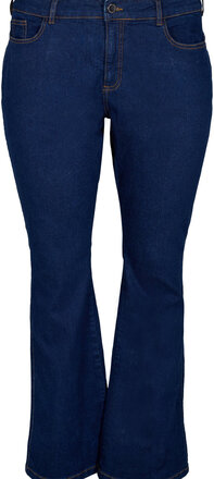 Jolivia, Ellen Jeans Jeans Boot Cut Blå Zizzi*Betinget Tilbud