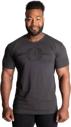Better Bodies Recruit T-Shirt, mørk grå t-skjorte