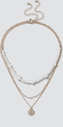 Pearl & Coin Layered Necklace