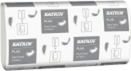 Håndklædepapir Katrin Plus C-fold 1-lag - (100 ark x 24 pakker)
