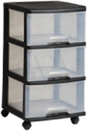 KETER BOOKCASE ON WHEELS 3x20L