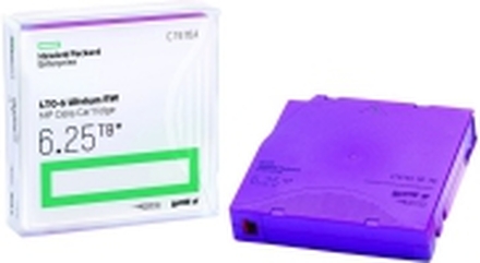 HPE RW Data Cartridge - 20 x LTO Ultrium 6 - 2.5 TB / 6.25 TB - påskrivningsetiketter - purpur - for StorageWorks SAS Rack-Mount Kit StoreEver MSL2024, MSL4048, MSL8096 StoreEver 1/8 G2