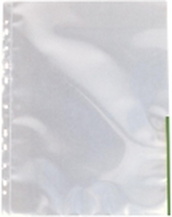 Esselte - Arkbeskytter - for A4 - glassklar med grønn klaff (en pakke 100) - for P/N: 42020001, 42020095, 45660001, 45660095, 624067, 624068, 624069, 624070, 811370