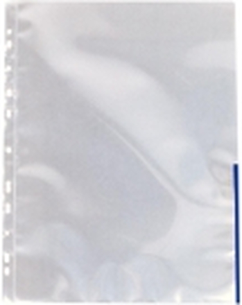 Esselte - Arkbeskytter - for A4 - glassklar med blå tabulator (en pakke 100) - for P/N: 42020001, 42020095, 45660001, 45660095, 624067, 624068, 624069, 624070, 811370