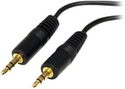 StarTech.com 6 ft. (1.8 m) 3.5mm Audio Cable - 3.5mm Audio Cable - Gold Plated Connectors - Male/Male - Aux Cable (MU6MM) - Lydkabel - mini-phone stereo 3.5 mm hann til mini-phone stereo 3.5 mm hann - 1.8 m - for P/N: ICUSBAUDIO7, SV231QDVIUA, SV231TDVIUA