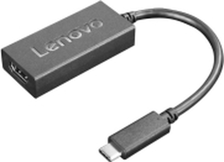 Lenovo - Video adapter - 24 pin USB-C hann til HDMI hunn - 24 cm - svart - støtte for 4K 60 Hz (3840 x 2160)