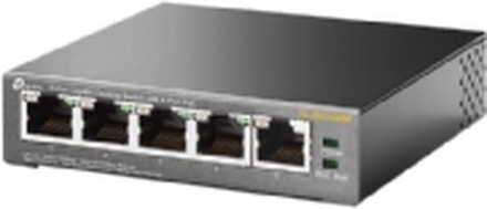 TP-Link TL-SG1005P - Switch - ikke administreret - 4 x 100/1000 PoE 56W + 1 x 10/100/1000