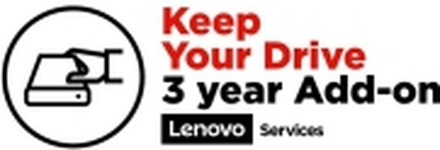 Lenovo Keep Your Drive Add On - Utvidet serviceavtale - 3 år - for ThinkCentre M90 M900 M90n-1 IoT M90q Gen 3 M90s Gen 3 M910 M920 M93