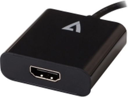 V7 - Ekstern videoadapter - USB-C - HDMI - svart