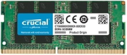 Crucial - DDR4 - modul - 8 GB - SO DIMM 260-pin - 2400 MHz / PC4-19200 - CL17 - 1.2 V - ikke-bufret - ikke-ECC