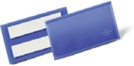 Lagerlomme/etiketholder Durable 100x38 mm selvklæbende blå - (50 stk.)