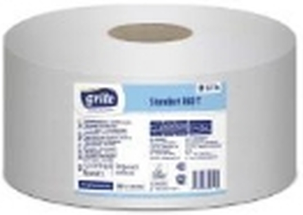 Toiletpapir Grite Jumbo 2-lag Ø19 cm x180 m Genbrugsfiber,12 rl/krt