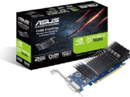 ASUS GT1030-SL-2G-BRK - Grafikkort - GF GT 1030 - 2 GB GDDR5 - PCIe 3.0 lav profil - DVI, HDMI - uten vifte