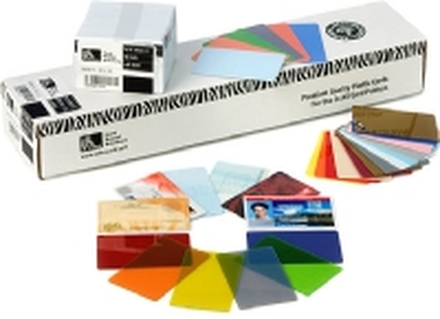 Zebra Color - Polyvinylklorid (PVC) - 30 mille - grønn - CR-80 Card (85.6 x 54 mm) 500 kort kort - for Zebra P110m, P330i, P430i