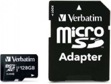 Verbatim Premium - Flashminnekort (SD-adapter inkludert) - 128 GB - UHS Class 1 / Class10 - 300x - microSDXC UHS-I