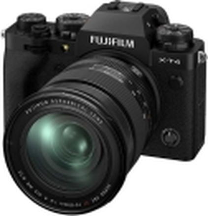 Fujifilm X T4, 26,1 MP, 6240 x 4160 piksler, X-Trans CMOS 4, 4K Ultra HD, Berøringsskjerm, Sort